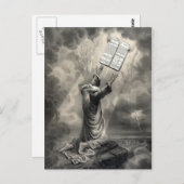 モーセが法律のはがきを受ける ポストカード (正面/裏面)