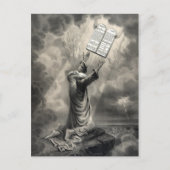 モーセが法律のはがきを受ける ポストカード (正面)