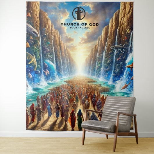 モーセが海を分ける タペストリー (インサイチュ)