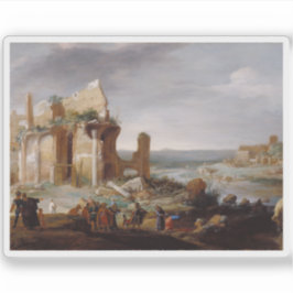 モーセとアロンがエジプトの川を血に変える シール