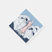 モーセと別れの海 スタンダードカクテルナプキン (角)