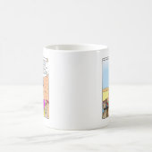モーセと十の提案 面白いギフトとTシャツ コーヒーマグカップ (中央)