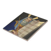 モーセと十戒の瓦 タイル (側面)