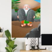 モーセと十戒の聖書の物語 ポスター (ホームオフィス)