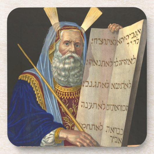 『モーセと十戒』コルクコースター コースター (正面)