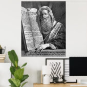 『モーセと十戒』プリント・ポスター ポスター (ホームオフィス)