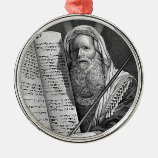 モーセと十戒 メタルオーナメント (正面)