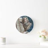 モーセと十戒 ラウンド壁時計 (ホーム)