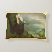 モーセと十戒、ヴィンテージ宗教 アクセントクッション (裏面)