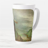 モーセと十戒、ヴィンテージ宗教 カフェラテマグ (右アングル)