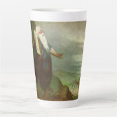 モーセと十戒、ヴィンテージ宗教 カフェラテマグ (正面)