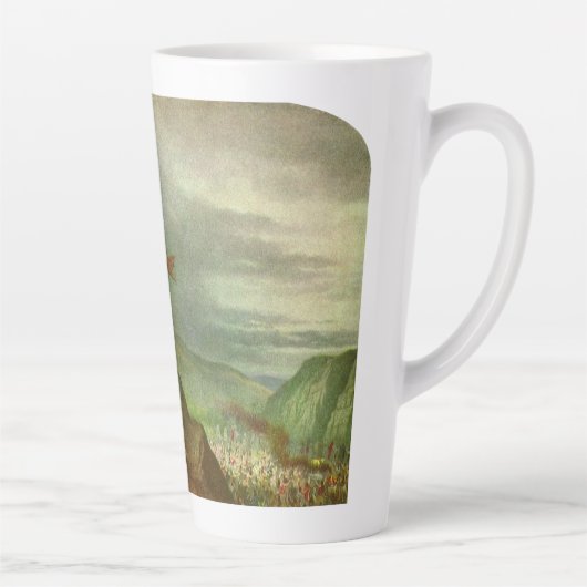 モーセと十戒、ヴィンテージ宗教 カフェラテマグ (右)