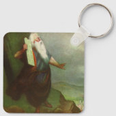 モーセと十戒、ヴィンテージ宗教 キーホルダー (裏面)