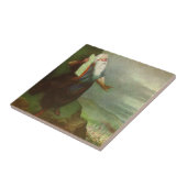 モーセと十戒、ヴィンテージ宗教 タイル (側面)