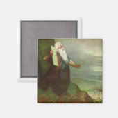 モーセと十戒、ヴィンテージ宗教 マグネット (正面/裏面)