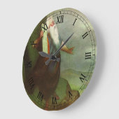 モーセと十戒、ヴィンテージ宗教 ラージ壁時計 (傾斜)