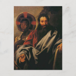 モーセと彼のエチオピア人女性by Jacob Jordaens ポストカード
