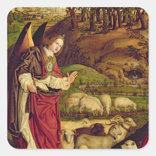 モーセと燃えている茂みの試練 スクエアシール (正面)