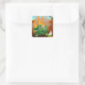 モーセと燃え盛るブッシュの聖書の物語 スクエアシール (バッグ)