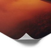 モーセと燃え盛るブッシュクリスチャン聖書芸術 ポスター (角)