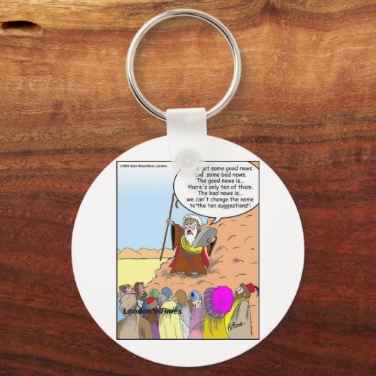モーセと10の提案おもしろいギフト&ティー キーホルダー (正面)