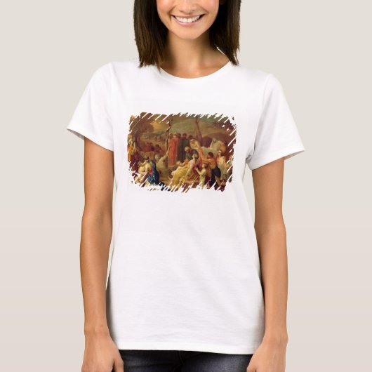 モーセとBrazen Serpent, c.1653-54 (caの油) Tシャツ (正面)