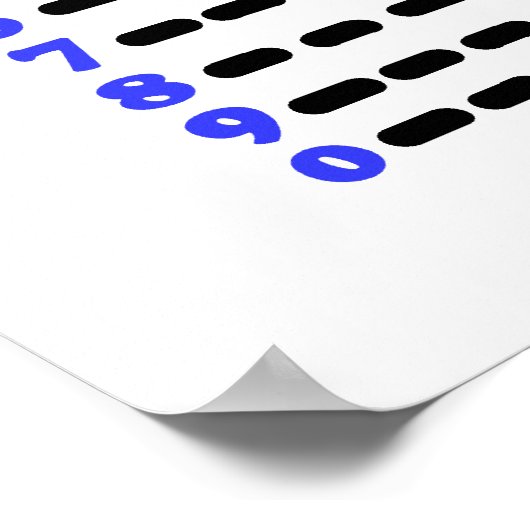 モーセのアルファベット、数字、句読点ポスター ポスター (角)