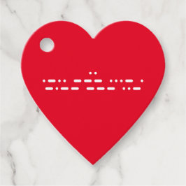 モーセのコードの「愛してる」 フェイバータグ