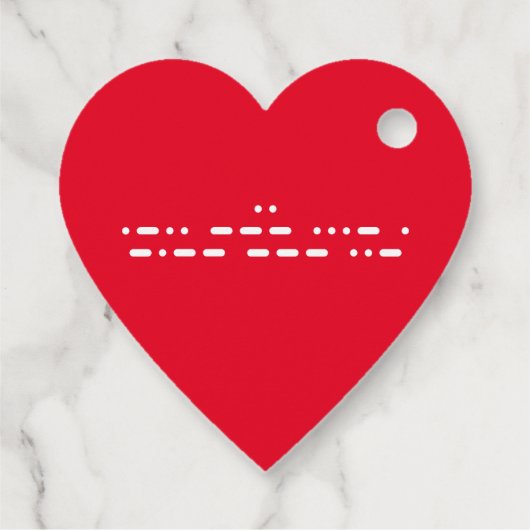 モーセのコードの「愛してる」 フェイバータグ (裏面)