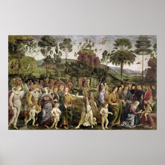 モーセの旅， c.1481-83 ポスター (正面)