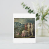 モーセの発見(キャンバス上の油) ポストカード (スタンド正面)