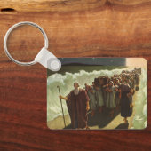 モーセの紅海渡り、ヴィンテージ宗教 キーホルダー (裏面)