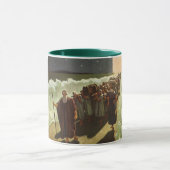 モーセの紅海渡り、ヴィンテージ宗教 マグカップ (中央)