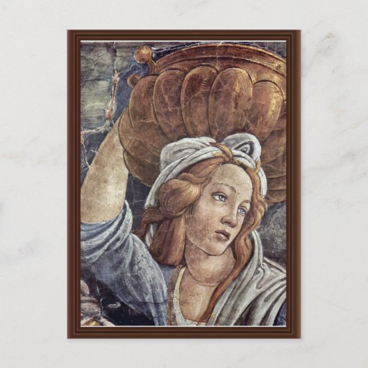 モーセの若者,詳細by Botticelli Sandro ポストカード (正面)