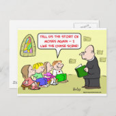 モーセの追いかけシーン日曜学校 ポストカード (正面/裏面)