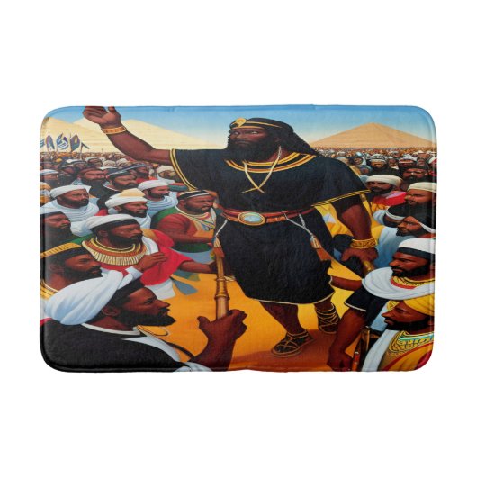 モーセはエジプトのバスマットから人々を導く バスマット (正面)