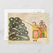 モーセはエジプト人に紅海を閉じる ポストカード (正面/裏面)