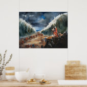 モーセは別れて乾いた紅海を渡る ポスター (キッチン)