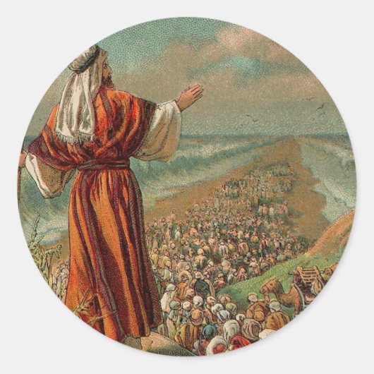 モーセは紅海を分ける ラウンドシール (正面)