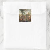 モーセスケッチウォーター・オブ・ザ・ロック(キャンバス上油) スクエアシール (バッグ)