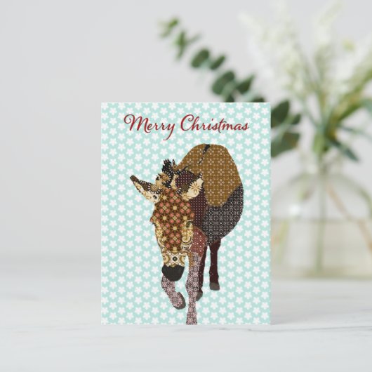 モーセメリースブルースターポストカードクリスマス シーズンポストカード (スタンド正面)