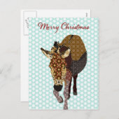 モーセメリースブルースターポストカードクリスマス シーズンポストカード (正面/裏面)