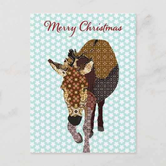 モーセメリースブルースターポストカードクリスマス シーズンポストカード (正面)