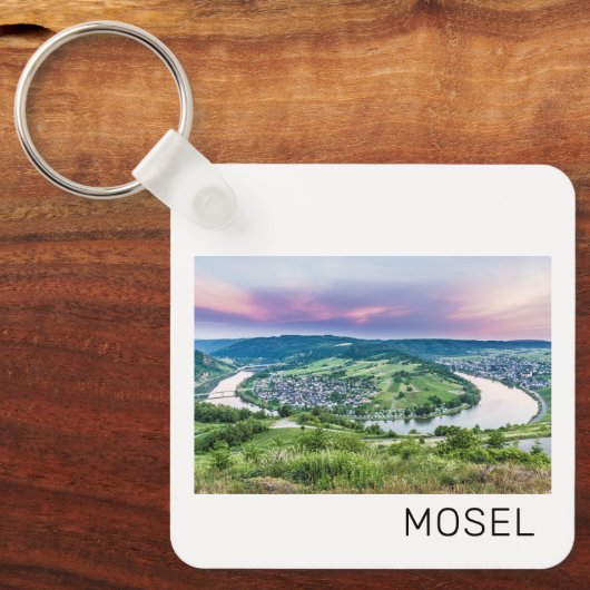 モーセルループサンセットクロエフパノラマドイツ キーホルダー (正面)