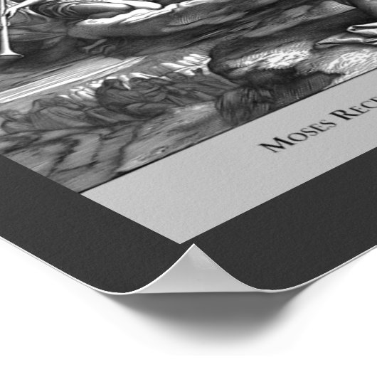 モーセ十戒ヴィンテージ宗教ポスター ポスター (角)