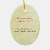 モーセ最高の神父賞オーナメント セラミックオーナメント (裏面)