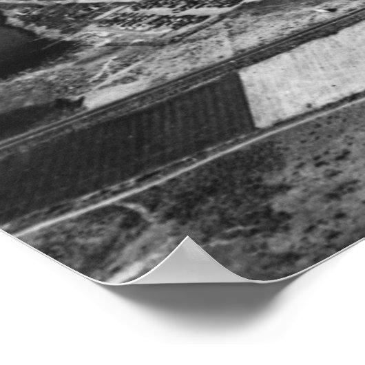 モーセ湖、WA町の写真の空中表示 ポスター (角)