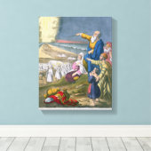 モーセ紅海を分ける聖書から キャンバスプリント (インサイチュ (ウッドフロア))