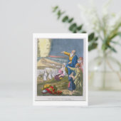 モーセ紅海を分ける聖書から ポストカード (スタンド正面)