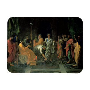 モーゼおよび真ちゅう製の蛇(キャンバスの油) マグネット